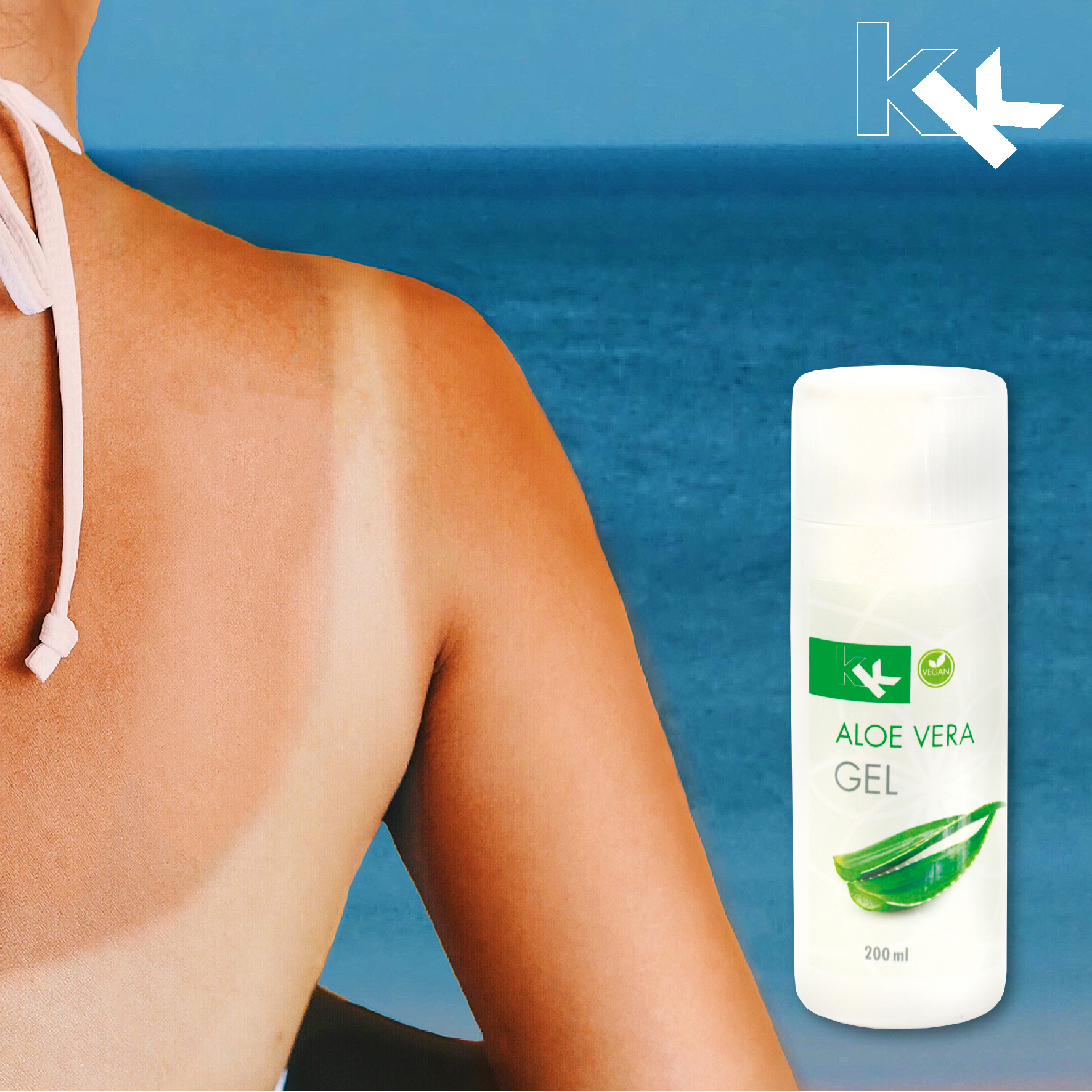 KK Aloe Vera Gel | Feuchtigkeitsgel | 200 ml Flasche