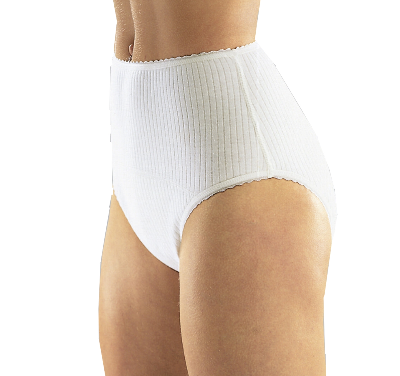 Suprima  Baumwoll Slip für Damen Größe 36/38-52/54 Schlupfform Weiß 1275