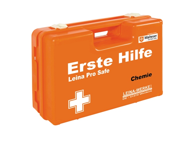 Leina Pro Safe Erste Hilfe Koffer | Chemie | DIN 13157 (2021-11) + Zus.