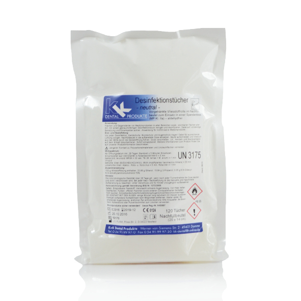 KK DESINFEKTIONSTÜCHER  Nfbeutel 120 St. Duft Neutral