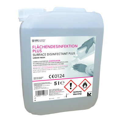 Unigloves Flächendesinfektion Plus Lemon Fresh| 5 Liter Kanister