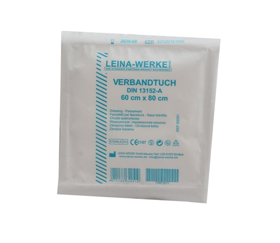 Verbandtuch | Weiß | 60 cm x 80 cm | Viesstoff