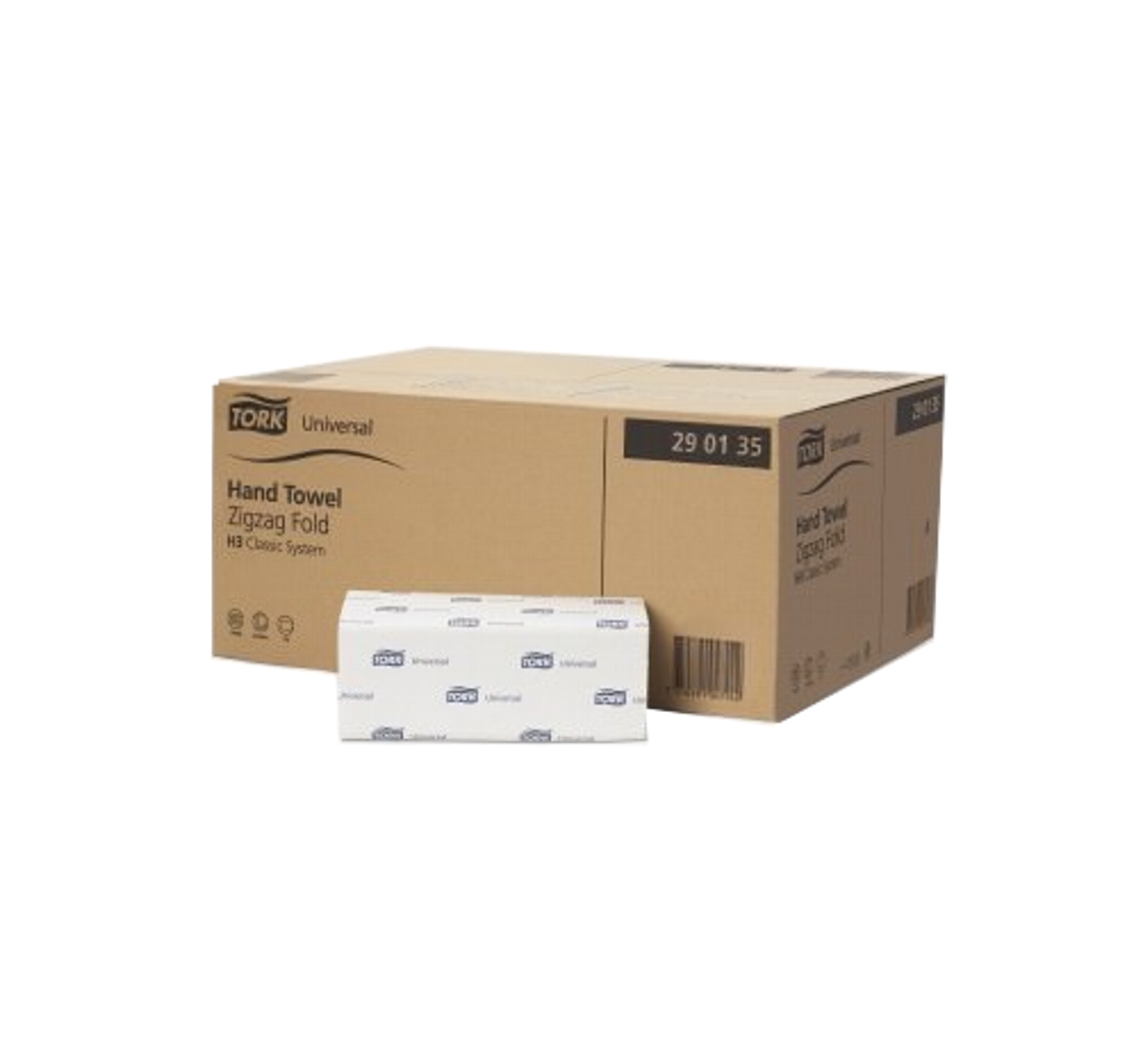 Tork Advanced Falthandtücher | 2 lagig | Weiß | 25 x 23 cm | 3750 Tücher/Karton