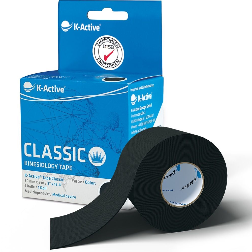 K-Active Tape Classic 50 mm x 5 m Singlebox ves. Farben