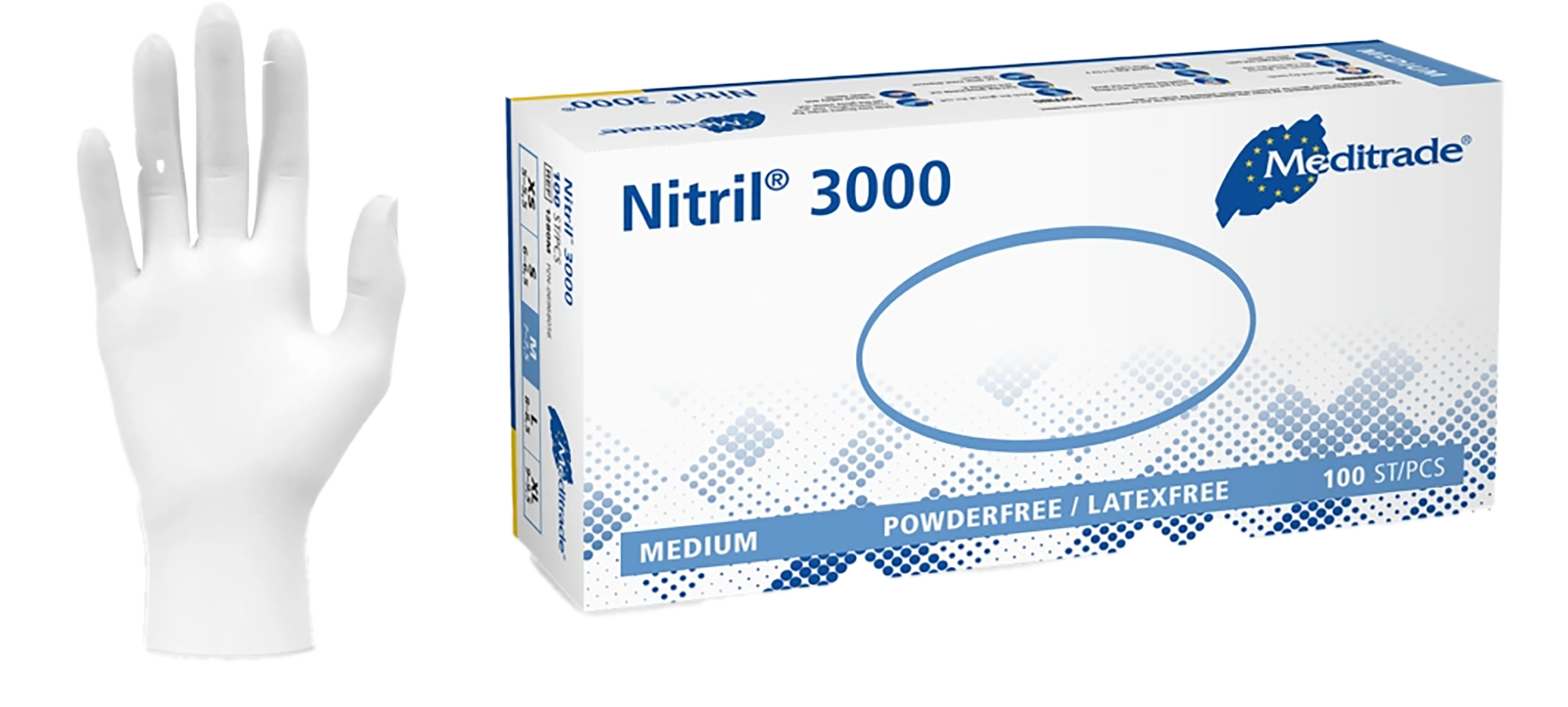 Meditrade Nitril® 3000  XS-XL 100 Stück/Box